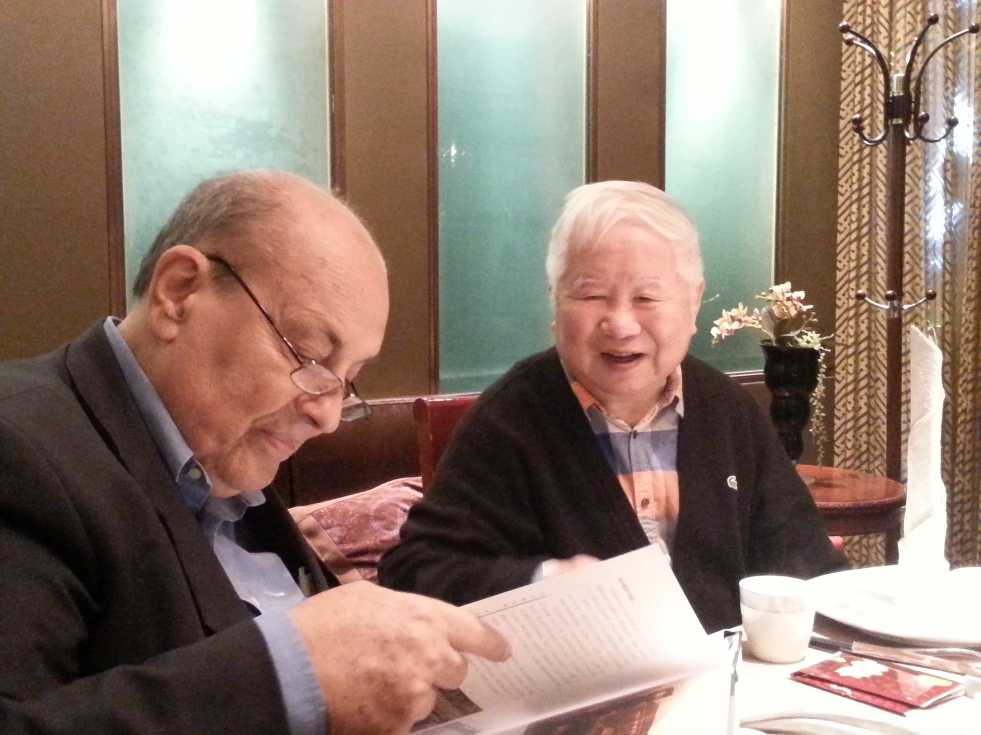 Wu Liangyong and Lucio Valerio Barbera in Beijing